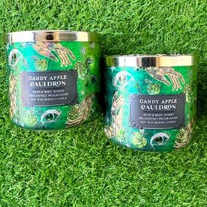 2 Candy Apple Cauldron candles